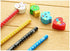 Yansanido 40 Pcs Colorful 7.28 Inch Length Cartoon Eraser Pencils, Cute School Supplies for Students Children Gift