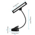 19 3 Settings, 3 Rechargeable Music Stand Light, LEDs Clip On Reading Light - Level Brightness Color Temperature