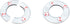FDXGYH 2 Pcs Self-Adhesive Tape, 3.0 Inch ABS Wall Split Flange Round Escutcheon Plate Cover for Faucet Decoration