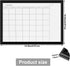 Dry Erase White Board & Monthly Calendar Board, Magnetic Whiteboard for Wall, Office/School/Home, Hanging Board for Decoration/Kitchen/Memo, Black Wood Frame, 10.5"x 14.5"(YL-BK-2737-A) by TORASO