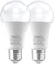 Radar Motion Sensor Outdoor Light Bulb, 12 Watts (100 Watt Equivalent), A19 Daylight, 2 Pack