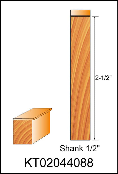 KEENTECH Router Bits, 1/2" Shank Flush Trim Router Bit, Extra Long Bearing Carbide Tipped Pattern Bit