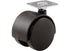 Shepherd Hardware 9417 2-Pack Office Chair Caster, Twin Wheel, 1-1/2-Inch Sq. Plate, 75lb Load Capacity, Black