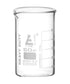 EISCO Heavy Duty Beaker, 50ml, 2.2mm Thick, Borosilicate 3.3 Glass with White Graduations for Superior Durability