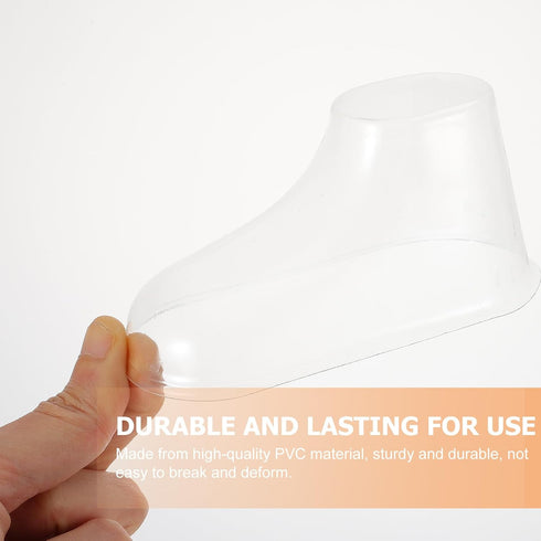 10Pcs EXCEART Clear Plastic Baby Feet Display Model Children Baby Shoe Rack Baby feet Model Plastic Shoe Rack Holder