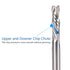 HOZLY 1/8 Inch Shank Carbide End Mills | Up & Down Cut CNC Spiral Router Bits for Woodworking (Pack of 5)