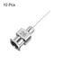 10pcs 26Gauge Stainless Steel Dispensing Needles, 1/2" Blunt Tips Luer Lock for Thick Liquids, Lab Use