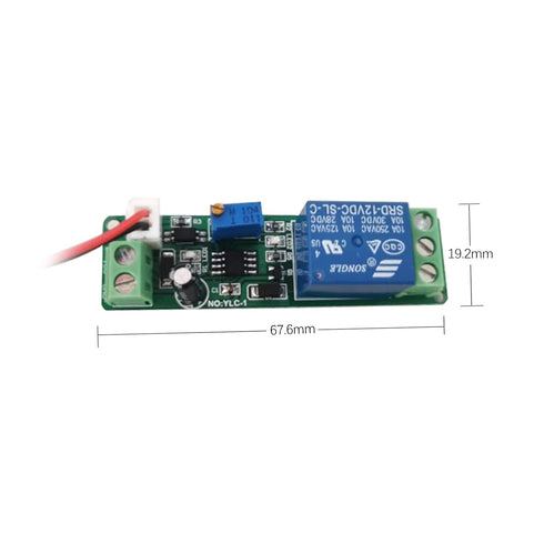 Jadeshay DC 12V Adjustable Timer Delay Module, High Precision Turn Off Relay Switch, 1-10sec for Automation