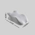Memory Foam Waist Pillow with Breathable Cotton Cover Ergonomic Lower Back Support Cushion for Office Chair, Car Seat
