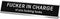 Funny Desk Signs for Office - Novelty Nameplate Black Desk Plaque for Women Men, Coworker Gift, 10 x 2 Inch