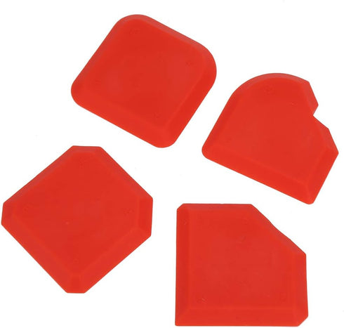 4 Pieces Silicone Caulking Tool Set, Caulk Scraper Silicone Sealant Grout Finishing Tool for Kitchen Bathroom