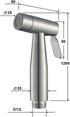 YHWKZCTTT 2 HandheldSprayer Function Cloth Diaper Sprayer Brushed Stainless SteelSprayer for Toilet, with Steel