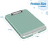 Hongri Plastic Clipboard with Storage - Heavy Duty Side Opening Clipboard with Slim Storage Box (Green)