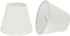 Aspen Creative 32059-2A, Hardback Empire Clip-On Chandelier Lamp Shade, Off-White, 3" Top x 5"