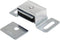 (12 Pack) Litepak Magnetic Catch for Cabinet Doors Cupboards Drawers Shutters w/Metal Housing + Strike Plate & Screws