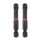 2pcs T40 Impact Rated Torx Bit 1/4" Hex Shank, 2" Length Magnetic Security Star Screwdriver Power Tool