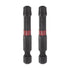 2pcs T40 Impact Rated Torx Bit 1/4" Hex Shank, 2" Length Magnetic Security Star Screwdriver Power Tool