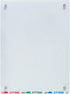 Audio-Visual Direct White Glass Dry-Erase Board Set - 2' x 1.5', Includes Hardware & Marker Tray (Non-Magnetic)