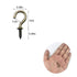 Bronze 1/2" Small Ceiling Hooks, 100 Pack Screw-in Lights & DIY Jewelry Hooks
