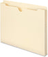 Smead File Jacket, Reinforced Straight-Cut Tab, 1" Expansion, Letter Size, Manila, 50 per Box