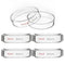 stonylab Glass Petri Dish with Lid - 5-Pack Borosilicate Glass Cell Culture Dish, Clear Autoclavable, 90x20 mm
