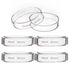 stonylab Glass Petri Dish with Lid - 5-Pack Borosilicate Glass Cell Culture Dish, Clear Autoclavable, 90x20 mm