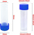 Twdrer 50PCS 5ml Plastic Graduated Vial Tubes, Small Test Sample Bottles with Screw Caps