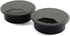2pcs 2 inch Desk Wire Cord Cable Grommets, Hole Cover for Office PC Desk Cable Organizer, Plastic Cover Black