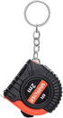 2 Pack Mini Measuring Tape Keychain, Retractable 6ft 2M with Metric and Inch Measurements