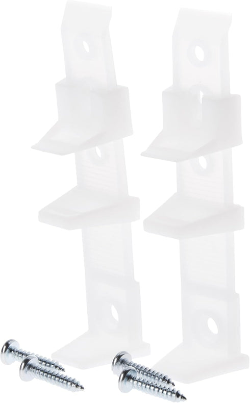Prime-Line N 6564 Self-Adjusting By-Pass Door Bottom Guide, 2 Pack
