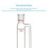 stonylab 100ml Pressure Equalizing Addition Funnel, Borosilicate Glass Dropping Funnel, 24/40 Joint with PTFE Stopcock