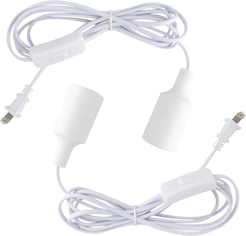 Plug in KitRetro Hanging Lights with Plug in Cord, E26 E27 Industrial