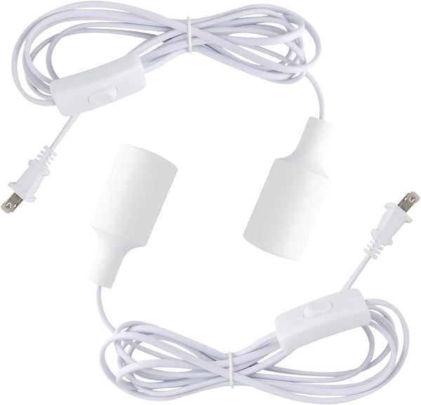 Plug in KitRetro Hanging Lights with Plug in Cord, E26 E27 Industrial