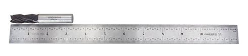 Accusize Industrial Tools M42 8% Cobalt Tialn Roughing End Mill, 1/2'' x 1/2'' x 1-1/4'' Flt Length, 1102-0012