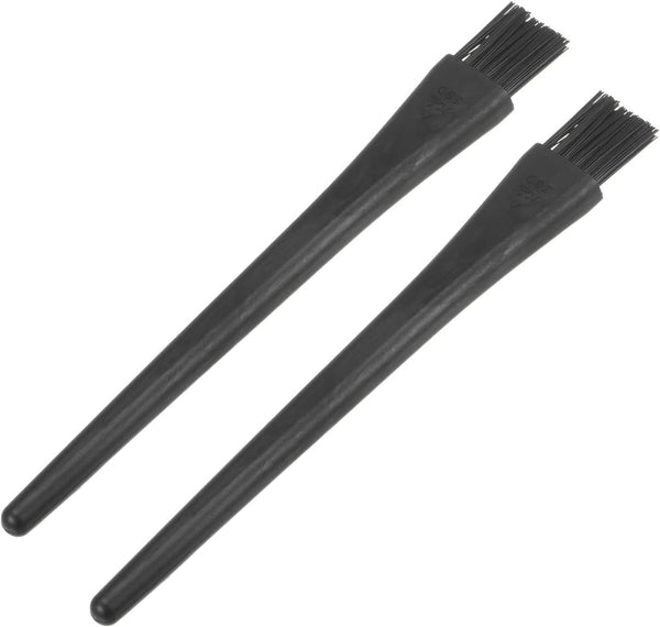 uxcell 2 Pcs Antistatic ESD Brush for Electronics, Portable Plastic Handle Nylon Lab Cleaning Brushes, 18x14mm Bristles