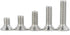 M6-1.0 Flat Head Socket Cap Screws, 10/12/16/20/25mm, Allen Socket Drive, Stainless Steel 18-8 (304), 50 PCS, DIN 7991