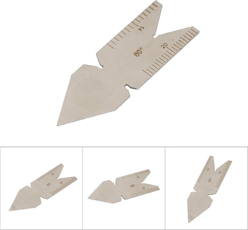 Thread Gauge - Stainless Steel Center Gauge 60 Degree Screw Thread Lathe Cutting Woodworking Tools