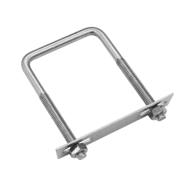 304 Stainless Steel Square U-Bolts, 5.91"(150mm) Inner Width, 7.87"(200mm) Length with Nuts for Trailer Accessories.