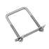 304 Stainless Steel Square U-Bolts, 5.91"(150mm) Inner Width, 7.87"(200mm) Length with Nuts for Trailer Accessories.