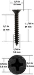 Table Top Fasteners, Z Clips for Table Tops, 20 Packs (Black)