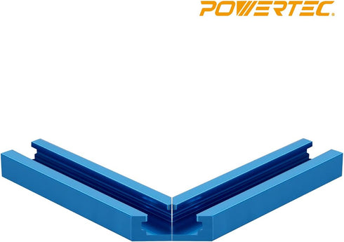 POWERTEC 71704 3" T-Track Intersection Kit, 2 Sets with Predrilled Mounting Holes for Woodworking Jigs