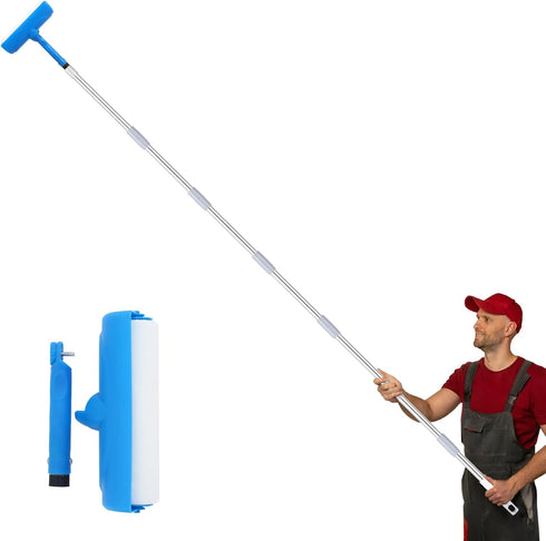 IAOVAW Ceiling Paint Roller No Drip Kit 111-Inch Extension Pole Included, 10 Inch
