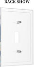 HTSAHKV 3 5 Inch White Dragon Moon Wall Plate Light Switch Cover Single Gang Outlet Faceplate Print Plate Cover X