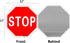 Enjoyist Stop Sign Street Slow Warning Sign, 12"x 12" - 40 Mil Rust Free Aluminum, Reflective, Weatherproof