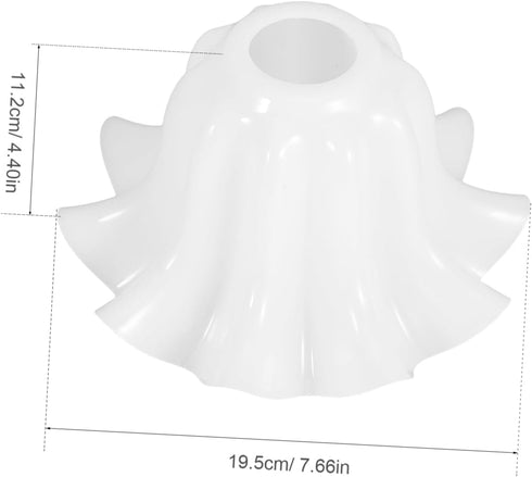 Bulbs Holibanna Blossom Shaped White Plastic Lamp Shade for Elegant Flower Design Replacement for Table and Floor Lamps
