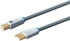 22AWG, 1 Monolith USB Digital Audio Cable - USB Type-A to USB Type-B, Gold-Plated Connectors, Meter, Gray