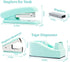 Teal Office Supplies, Teal Office Supplies and Accessories, Mint Green Stapler and Tape Dispenser Set for Women, Green Office Desk Accessories, Office Gift for Women, Office Lady, Coworkers by Htkbsnyes