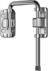 ETEKJOY Patio Sliding Door Loop Lock 2-3/8 Inch U-Shaped Latch Hook Lock