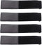 Reusable Ladder Straps - Quality Hook and Loop Tie Down Straps, Multipurpose Storage Straps (33'' x 2'') (Black 4 Pack)