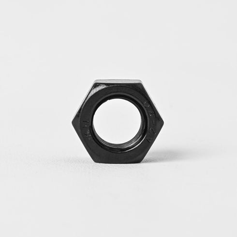 MoyoCodi M6-1 (50 Pack) 304 18-8 Inch Hex Head Nuts, Black Oxide Stainless Steel Hexagon Nuts, Hex Drive, Standard